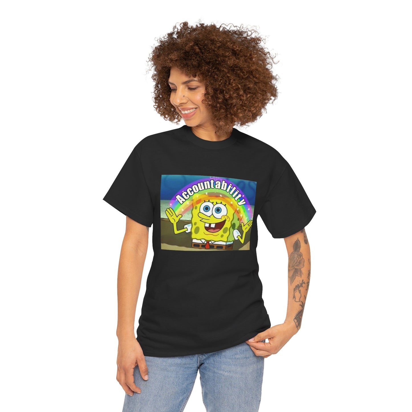 Sponge Bob Accountability Tee Heavy Cotton