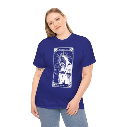 The Audacity Tarot Card 100% Cotton Tee x WHT