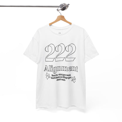 222 Alignment T-Shirt Angel Numbers x WHT
