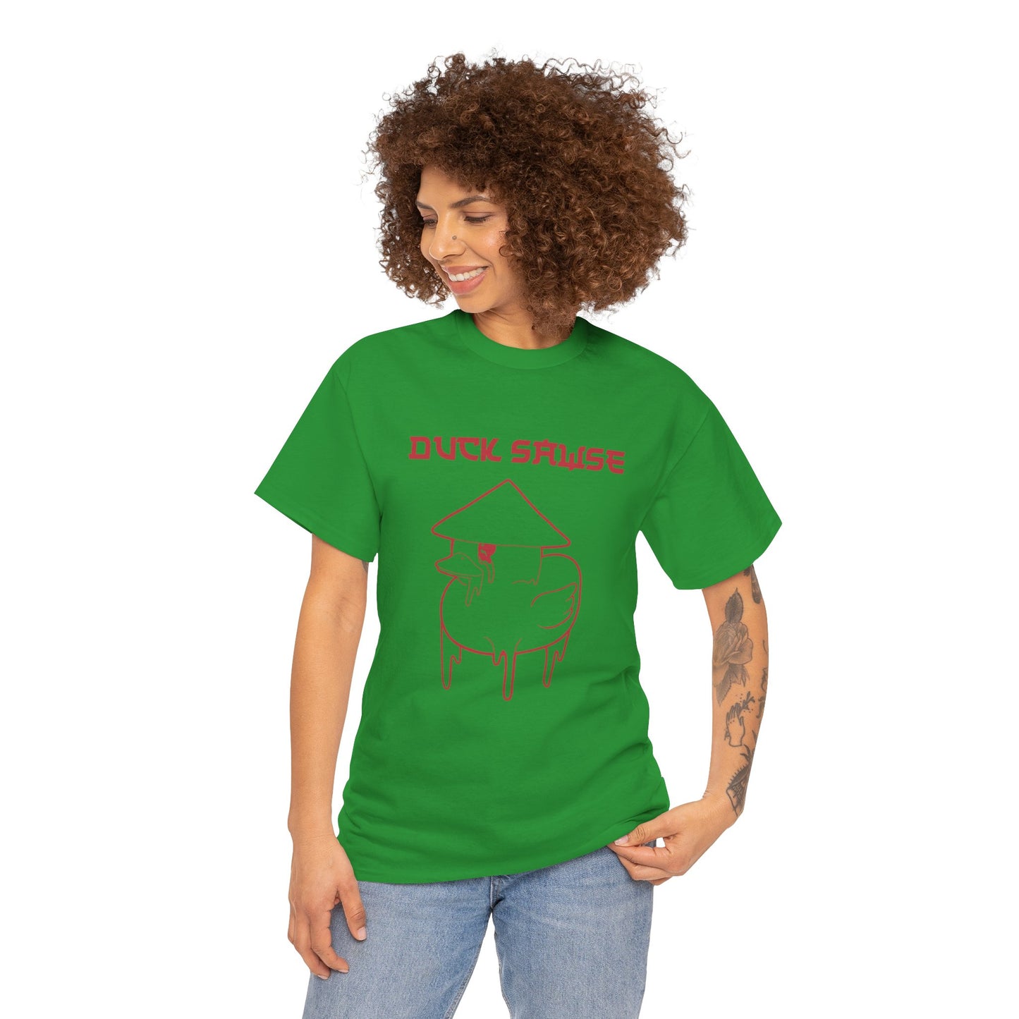 Duck Sawse Chinese Take-Out Logo 100% Cotton Tee