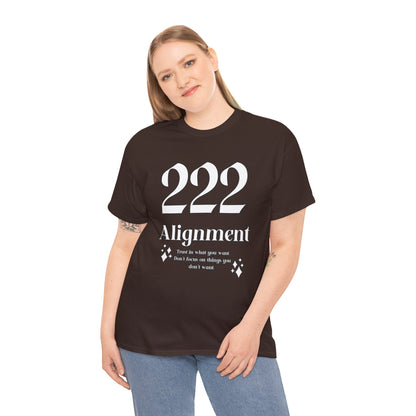 222 Alignment T-Shirt Angel Numbers x WHT