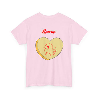 Conversation Heart Duck Sawse Logo Tee Heavy Cotton 04