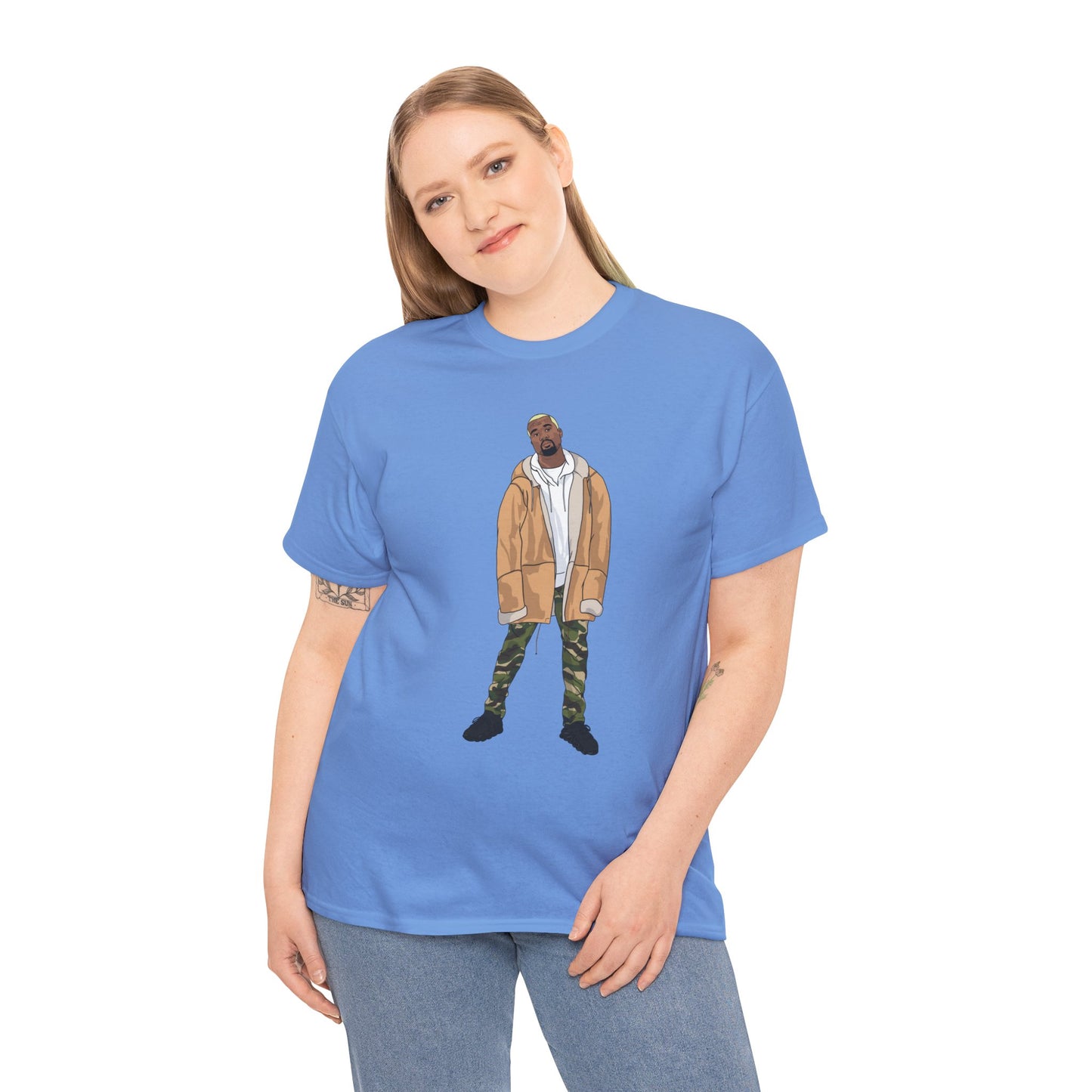 Blonde Ye 450 Cloud Black Tee Heavy Cotton