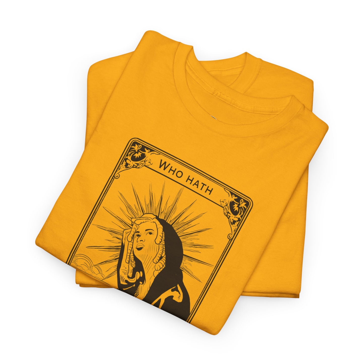 The Audacity Tarot Card 100% Cotton Tee x BLK