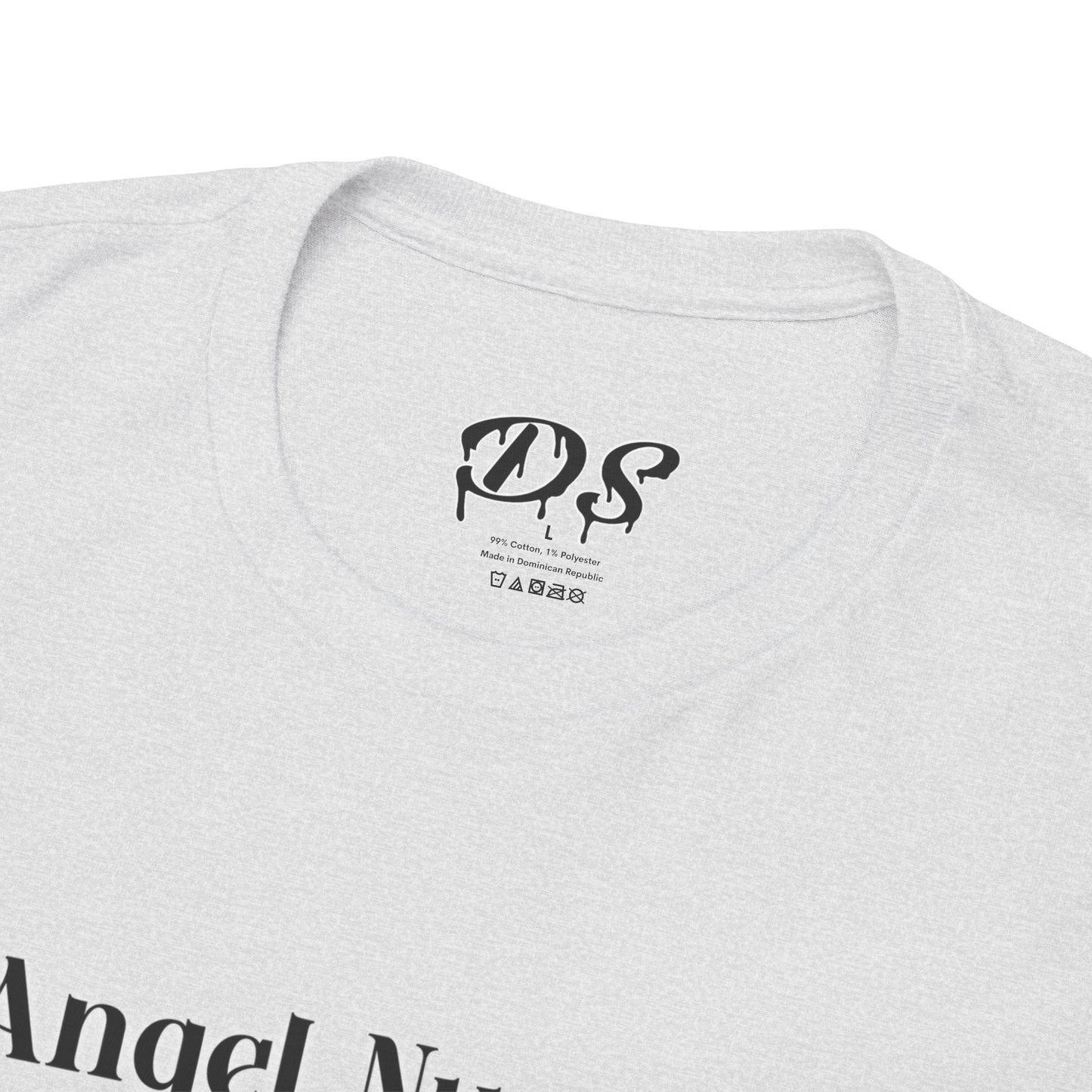 Angel Numbers - ALL BLK Heavy Cotton T-Shirt