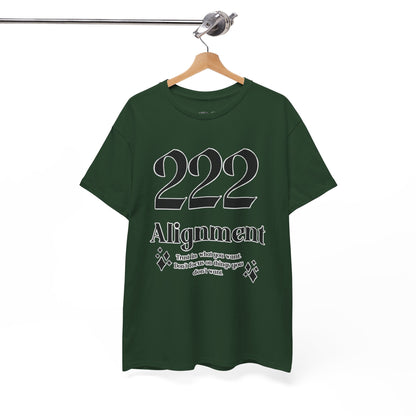 222 Alignment T-Shirt Angel Numbers x BLK