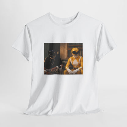 Friday x Black & Yellow Ranger T-Shirt — Retro Power Rangers Design