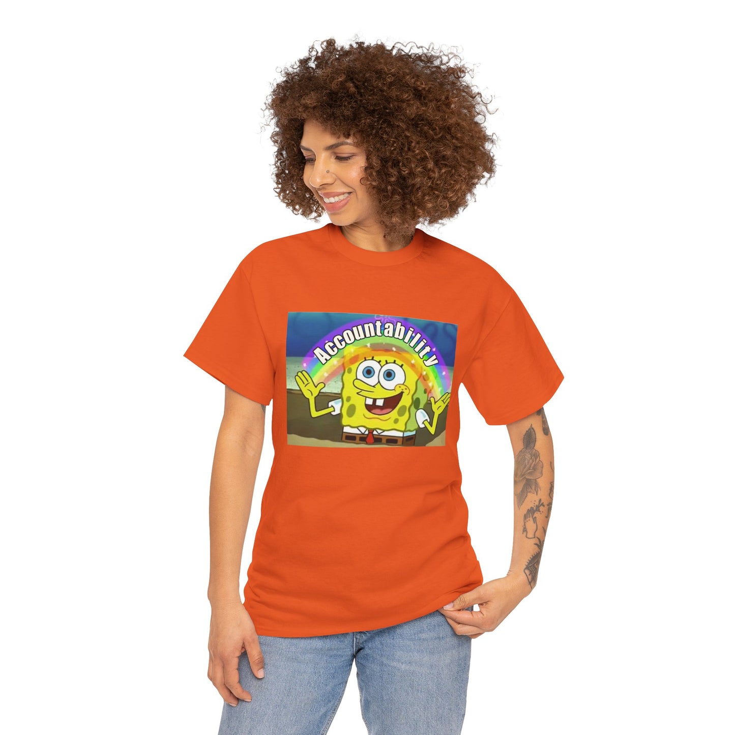 Sponge Bob Accountability Tee Heavy Cotton