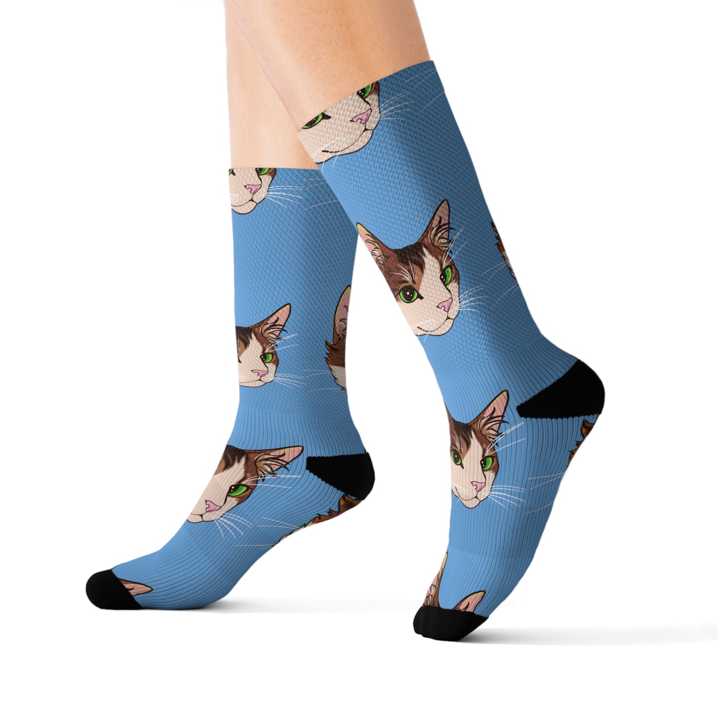 Kitty Cat  Sublimation Socks