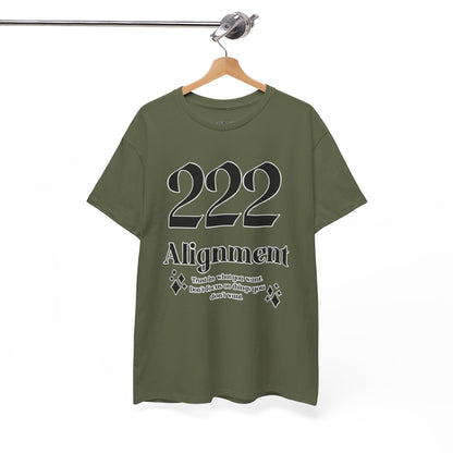 222 Alignment T-Shirt Angel Numbers x BLK