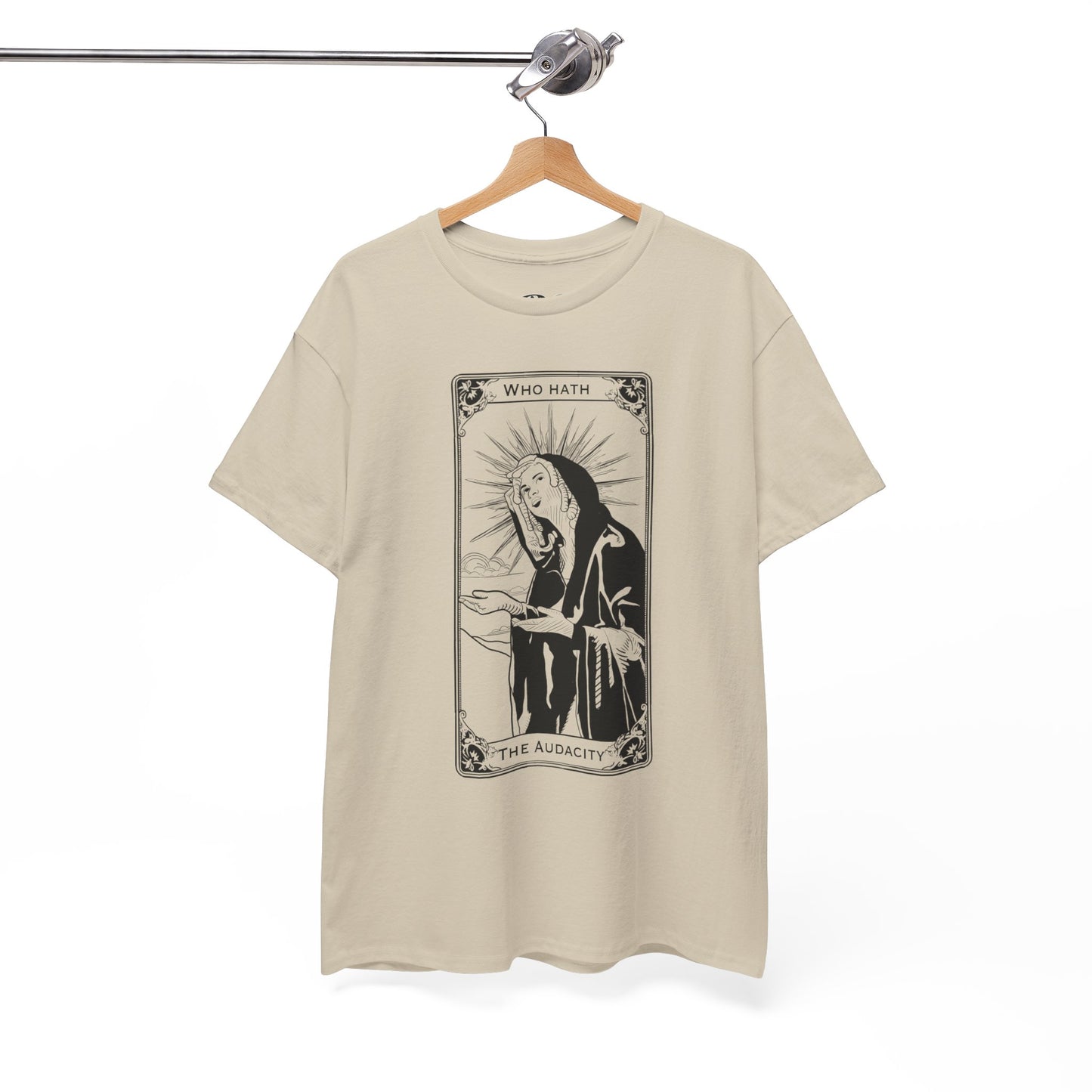 The Audacity Tarot Card 100% Cotton Tee x BLK