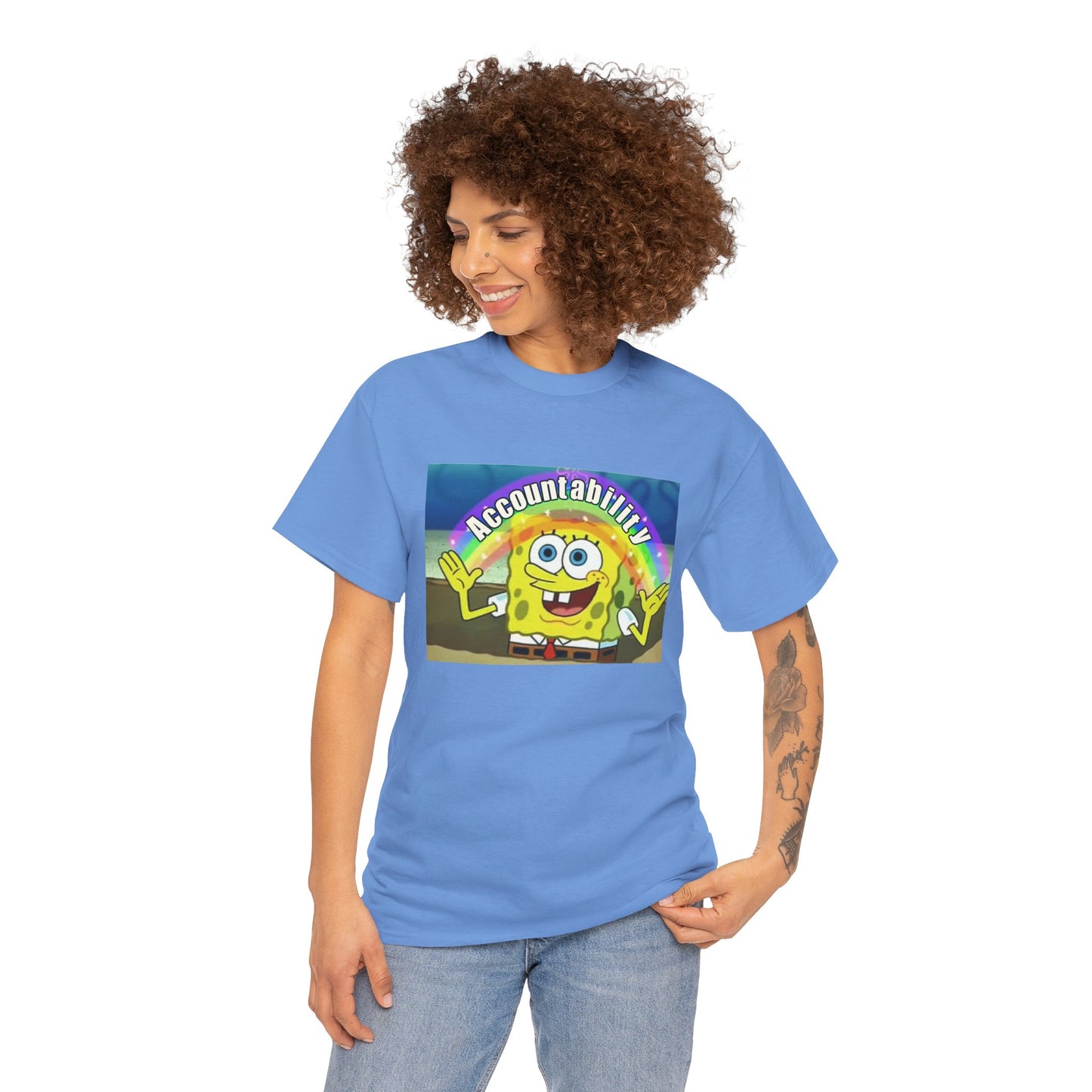 Sponge Bob Accountability Tee Heavy Cotton