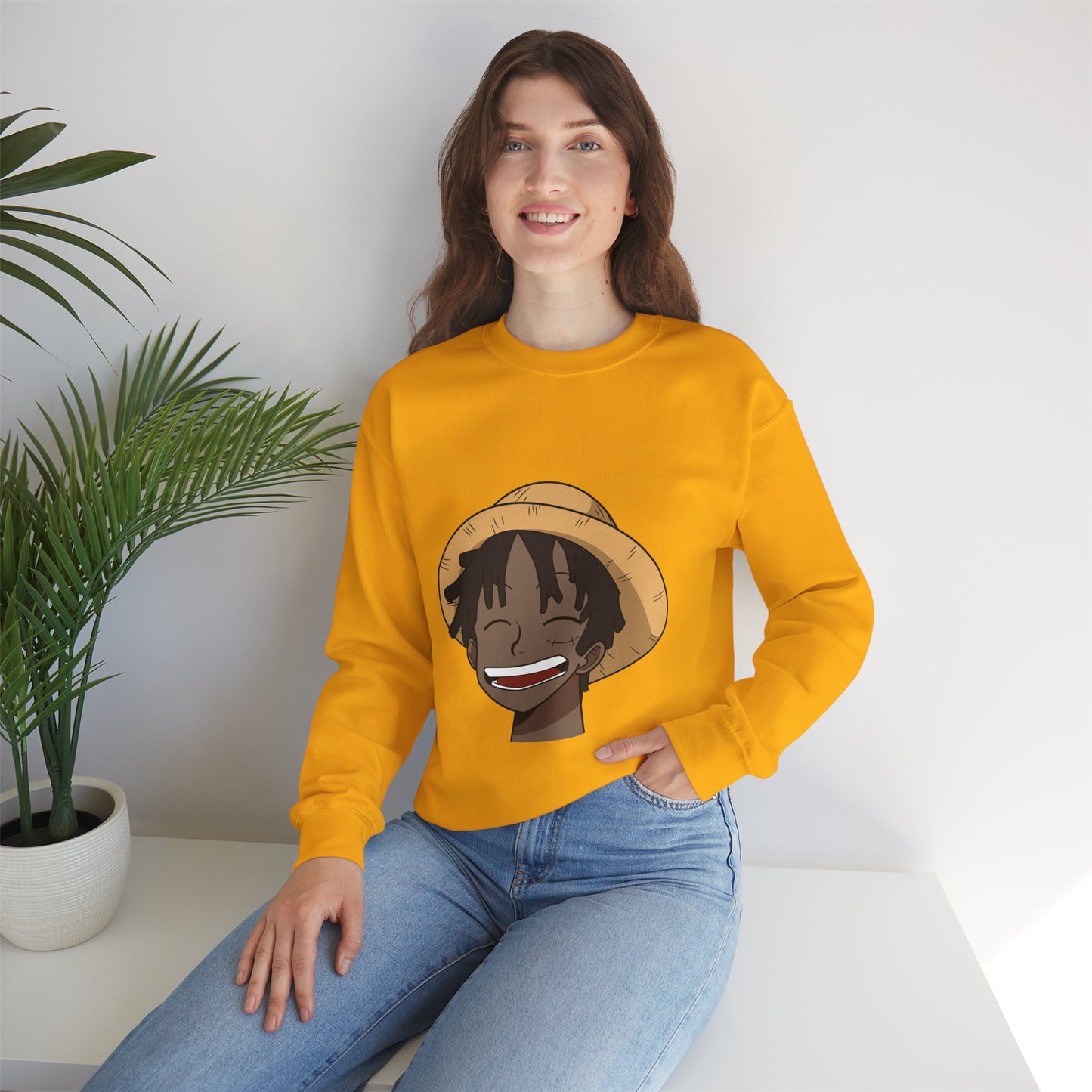 Black Luffy Crewneck Sweatshirt Heavy Blend™