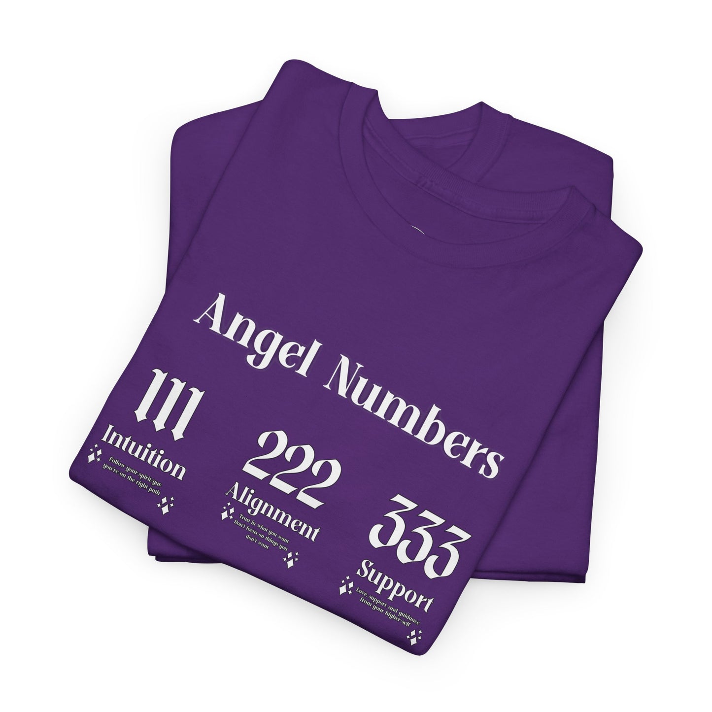 Angel Numbers - ALL WHT Heavy Cotton T-Shirt