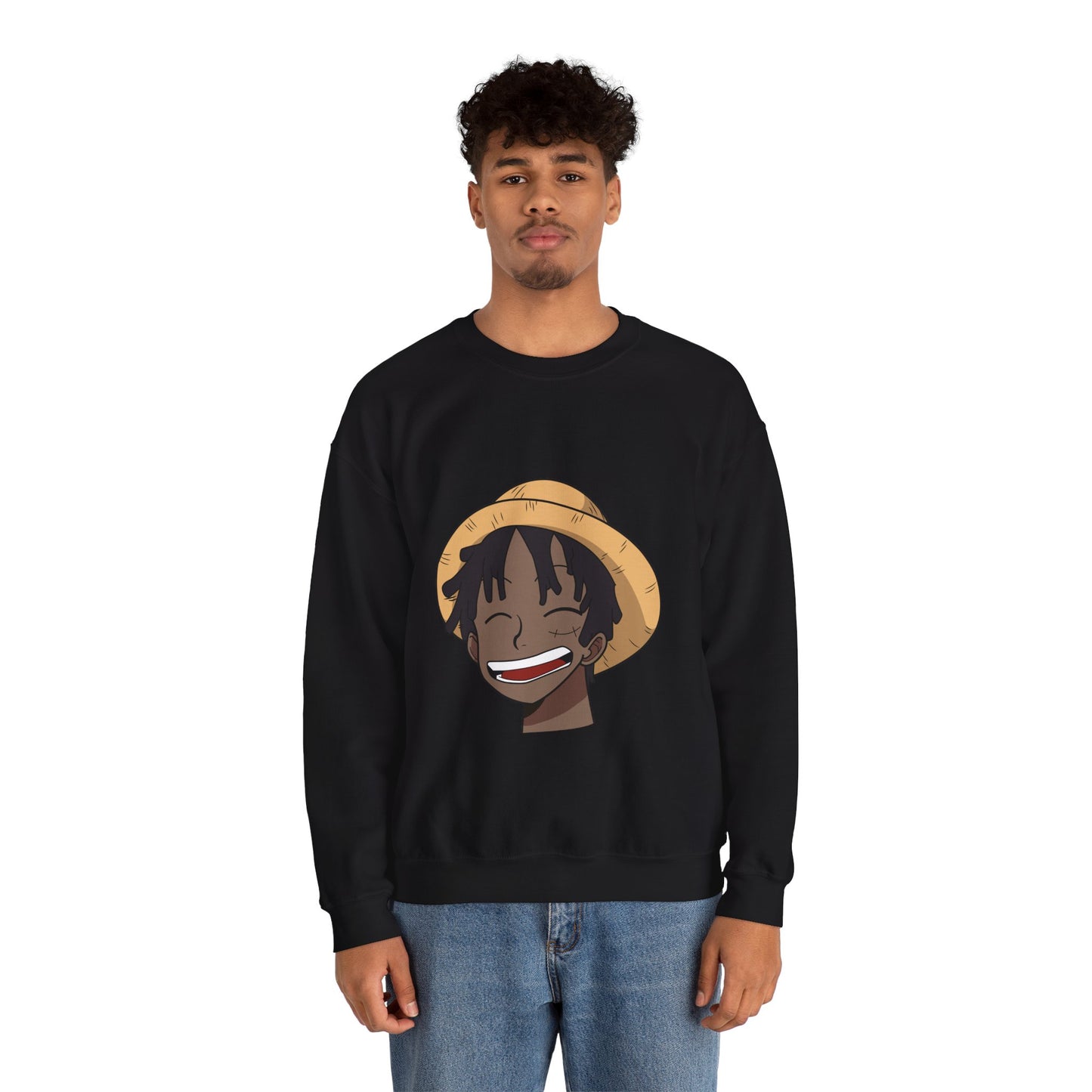 Black Luffy Crewneck Sweatshirt Heavy Blend™