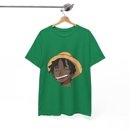 Black Luffy Card 100% Cotton Tee