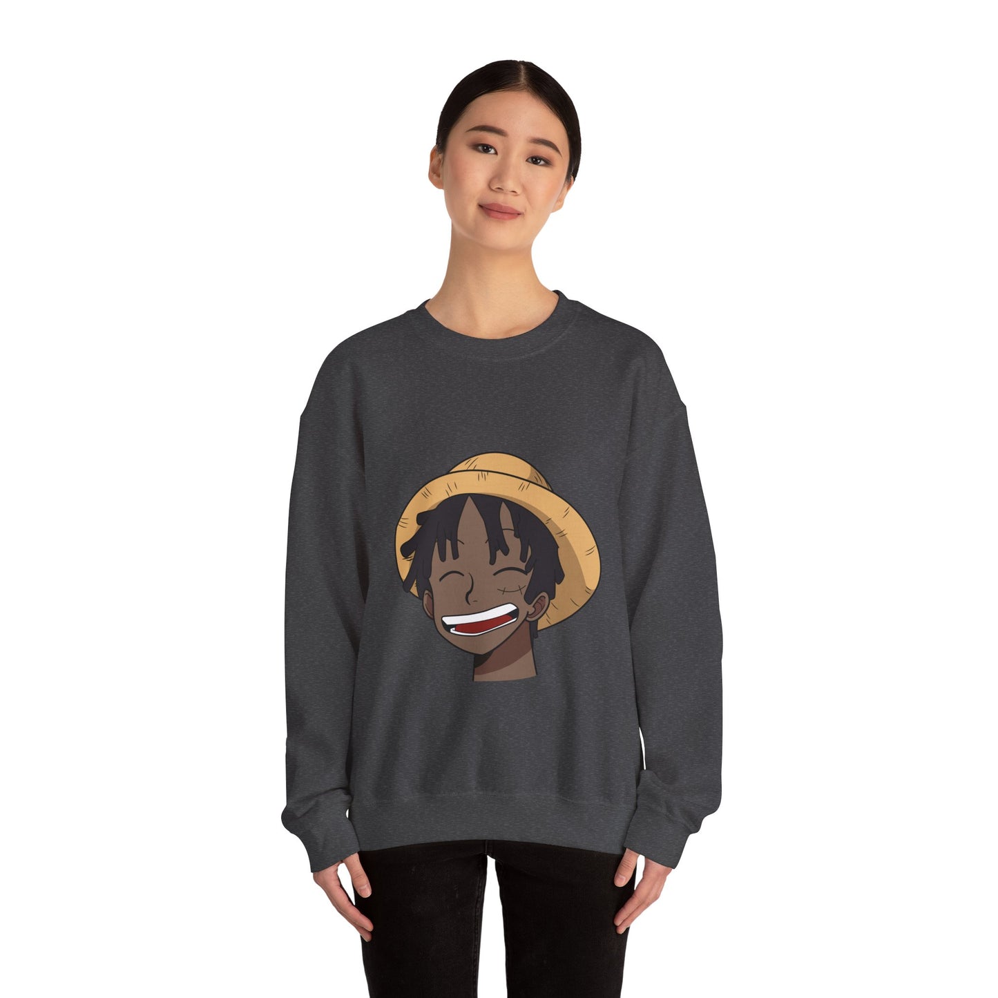 Black Luffy Crewneck Sweatshirt Heavy Blend™