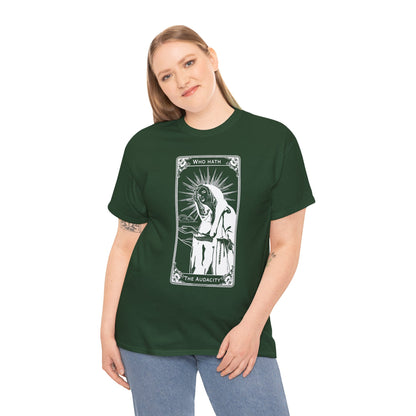 The Audacity Tarot Card 100% Cotton Tee x WHT