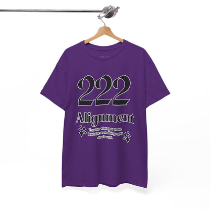 222 Alignment T-Shirt Angel Numbers x BLK