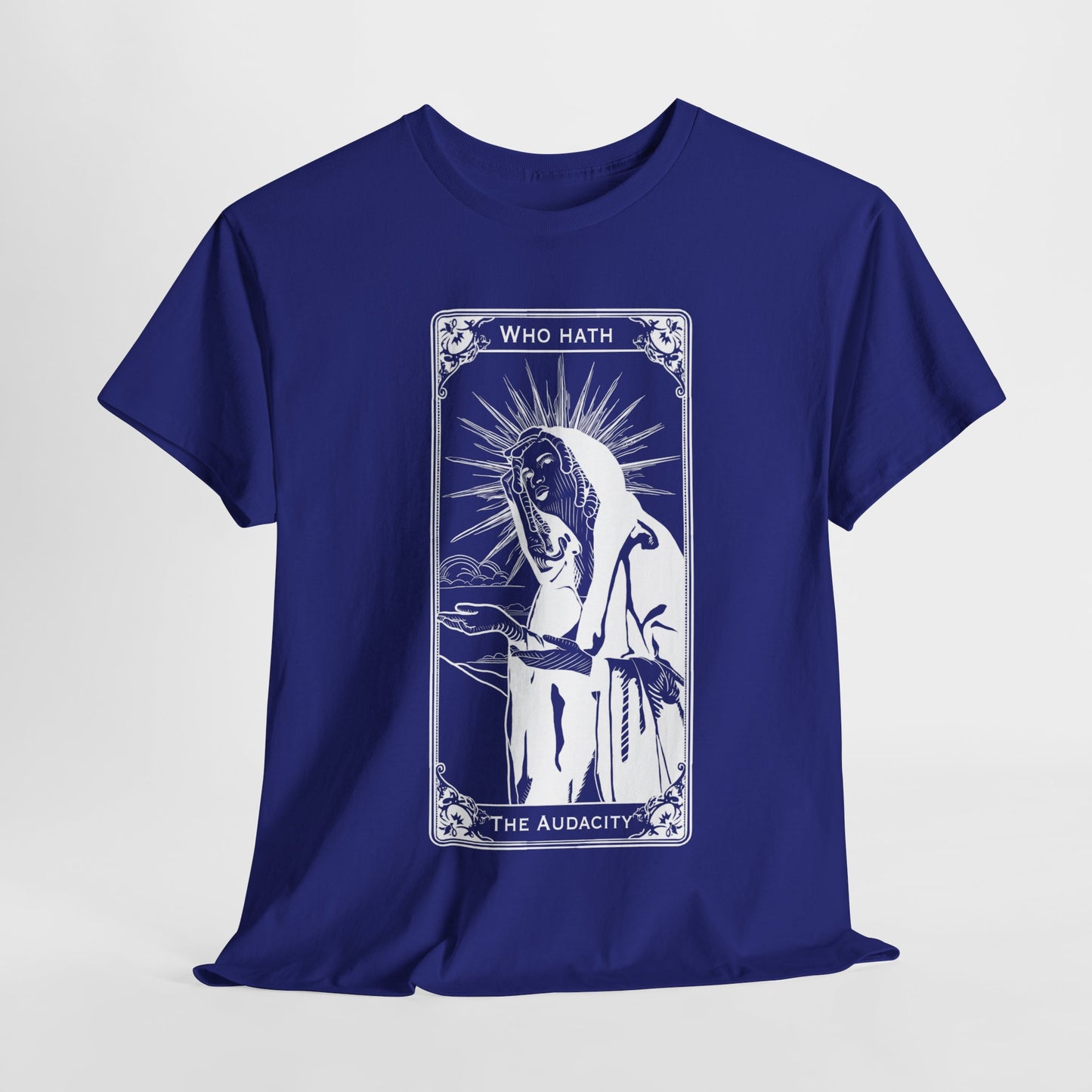 The Audacity Tarot Card 100% Cotton Tee x WHT