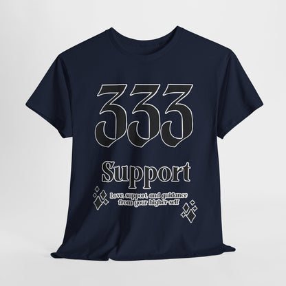 333 Support T-Shirt Angel Numbers x BLK