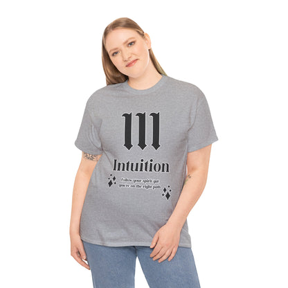 111 Intuition T-Shirt Angel Numbers x BLK