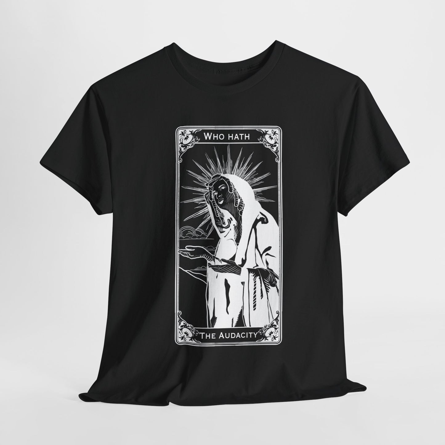 The Audacity Tarot Card 100% Cotton Tee x WHT