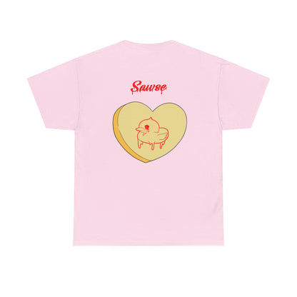 Conversation Heart Duck Sawse Logo Tee Heavy Cotton 04