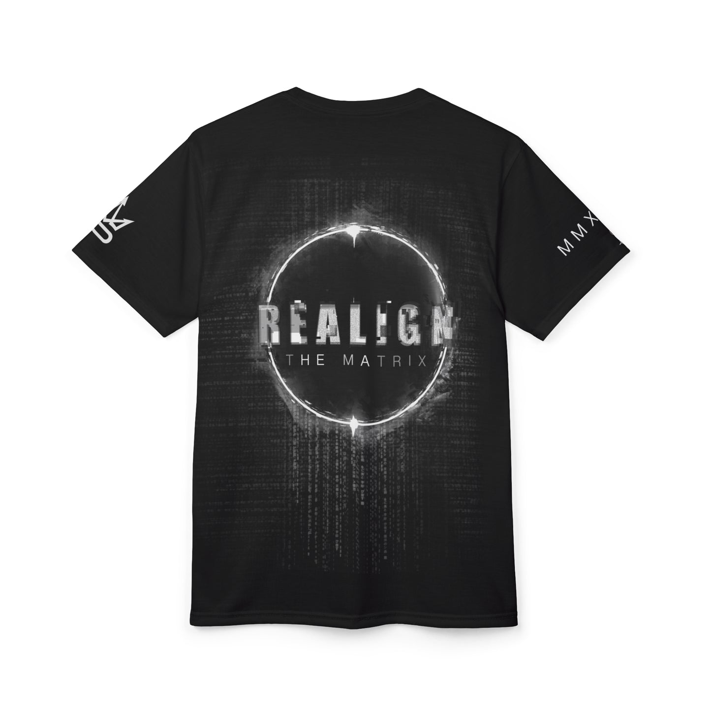 Realign The Matrix Tee — Futuristic Sci‑Fi Graphic T‑Shirt