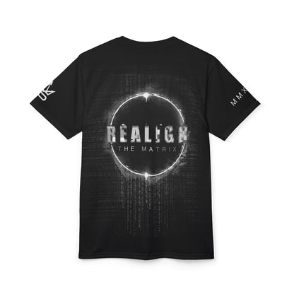 Realign The Matrix Tee — Futuristic Sci‑Fi Graphic T‑Shirt