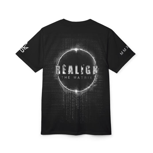 Realign The Matrix Tee — Futuristic Sci‑Fi Graphic T‑Shirt