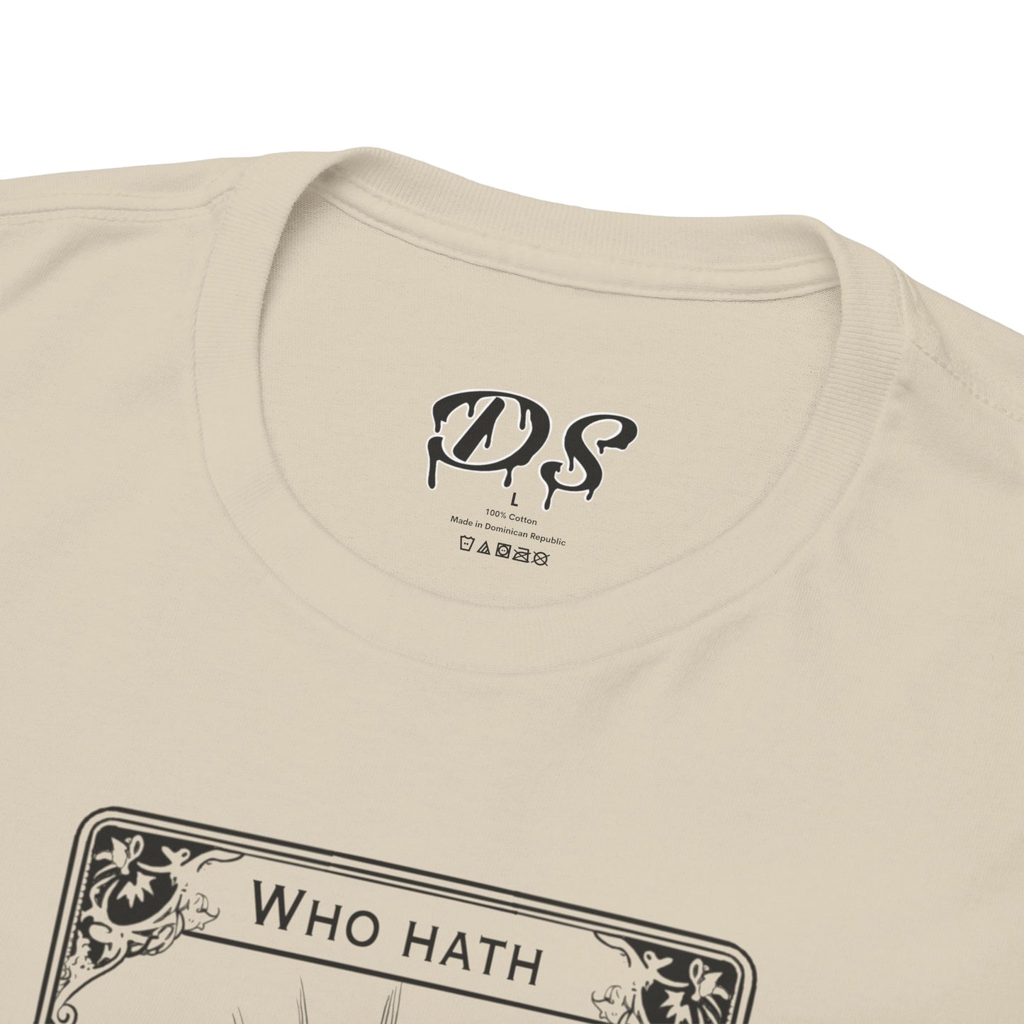 The Audacity Tarot Card 100% Cotton Tee x BLK