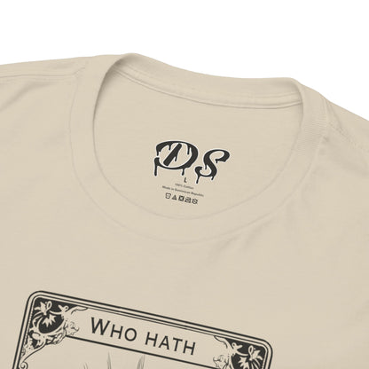 The Audacity Tarot Card 100% Cotton Tee x BLK