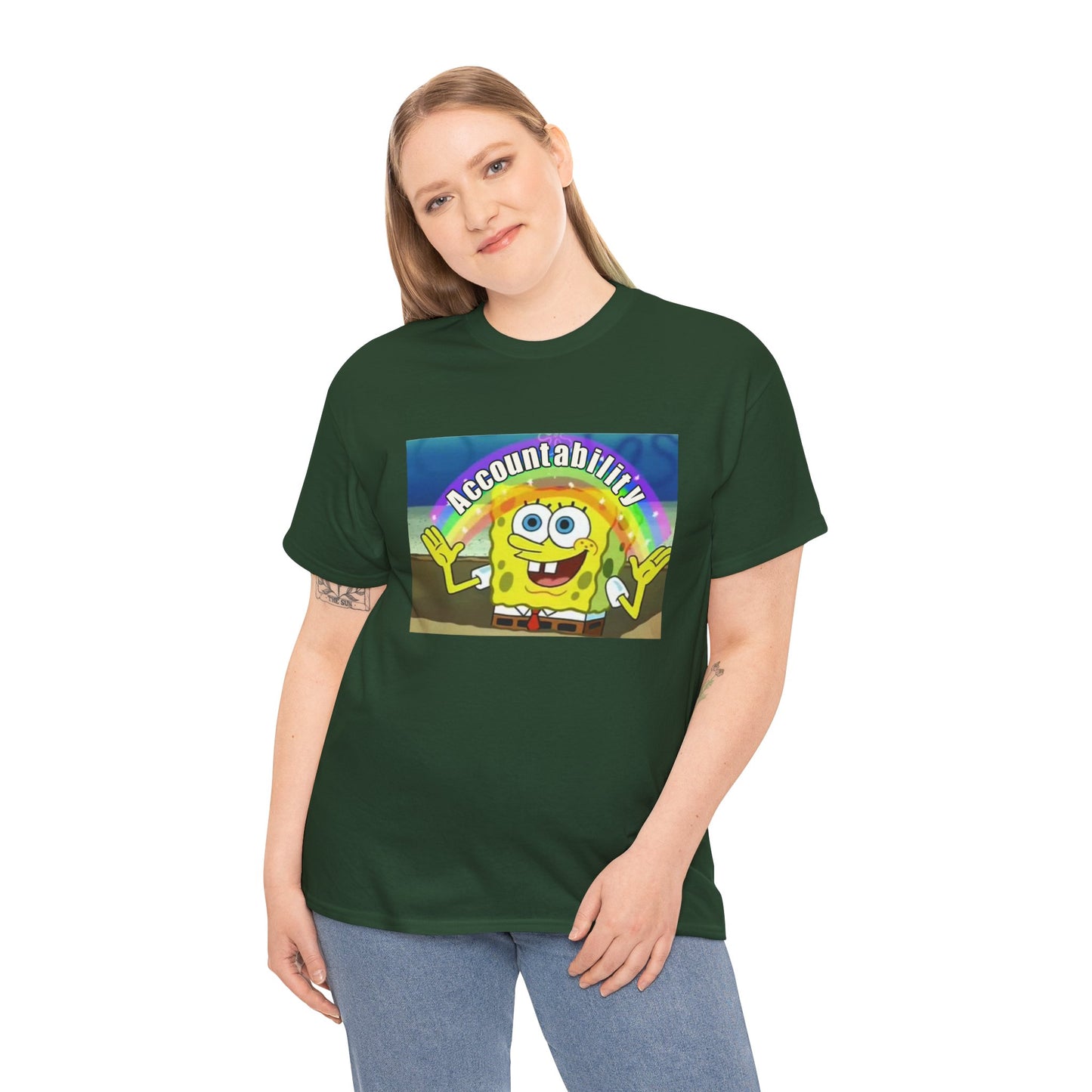 Sponge Bob Accountability Tee Heavy Cotton