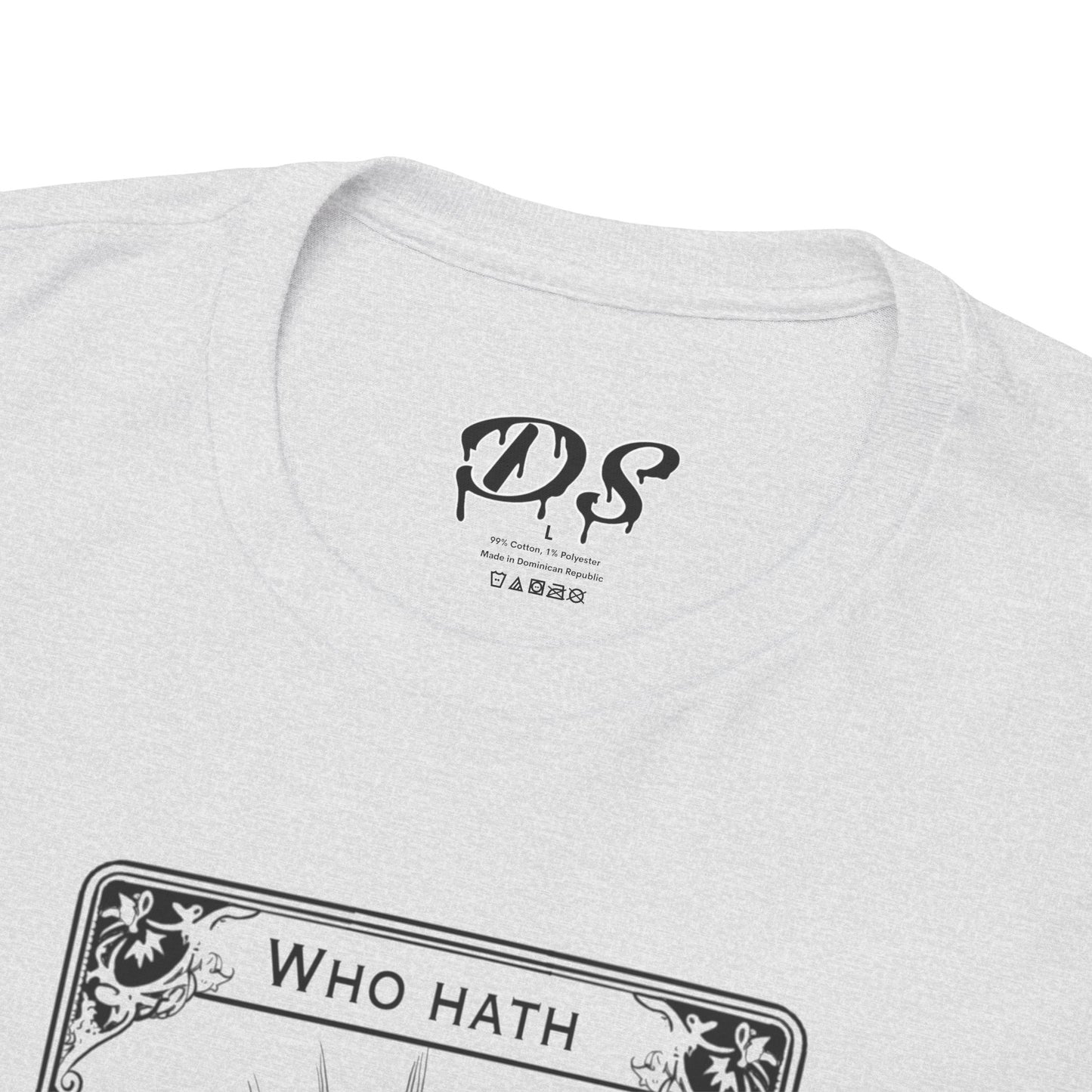 The Audacity Tarot Card 100% Cotton Tee x BLK
