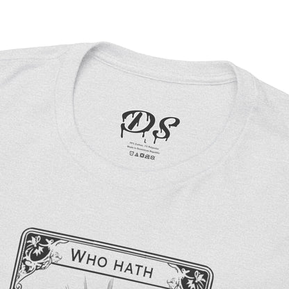 The Audacity Tarot Card 100% Cotton Tee x BLK