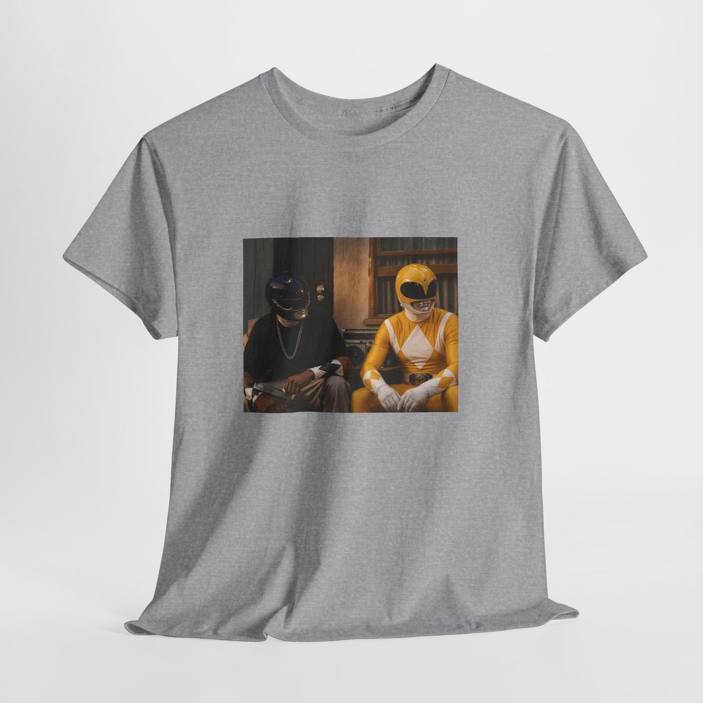 Friday x Black & Yellow Ranger T-Shirt — Retro Power Rangers Design