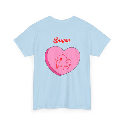 Conversation Heart Duck Sawse Logo Tee Heavy Cotton 05