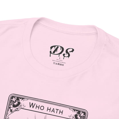 The Audacity Tarot Card 100% Cotton Tee x BLK