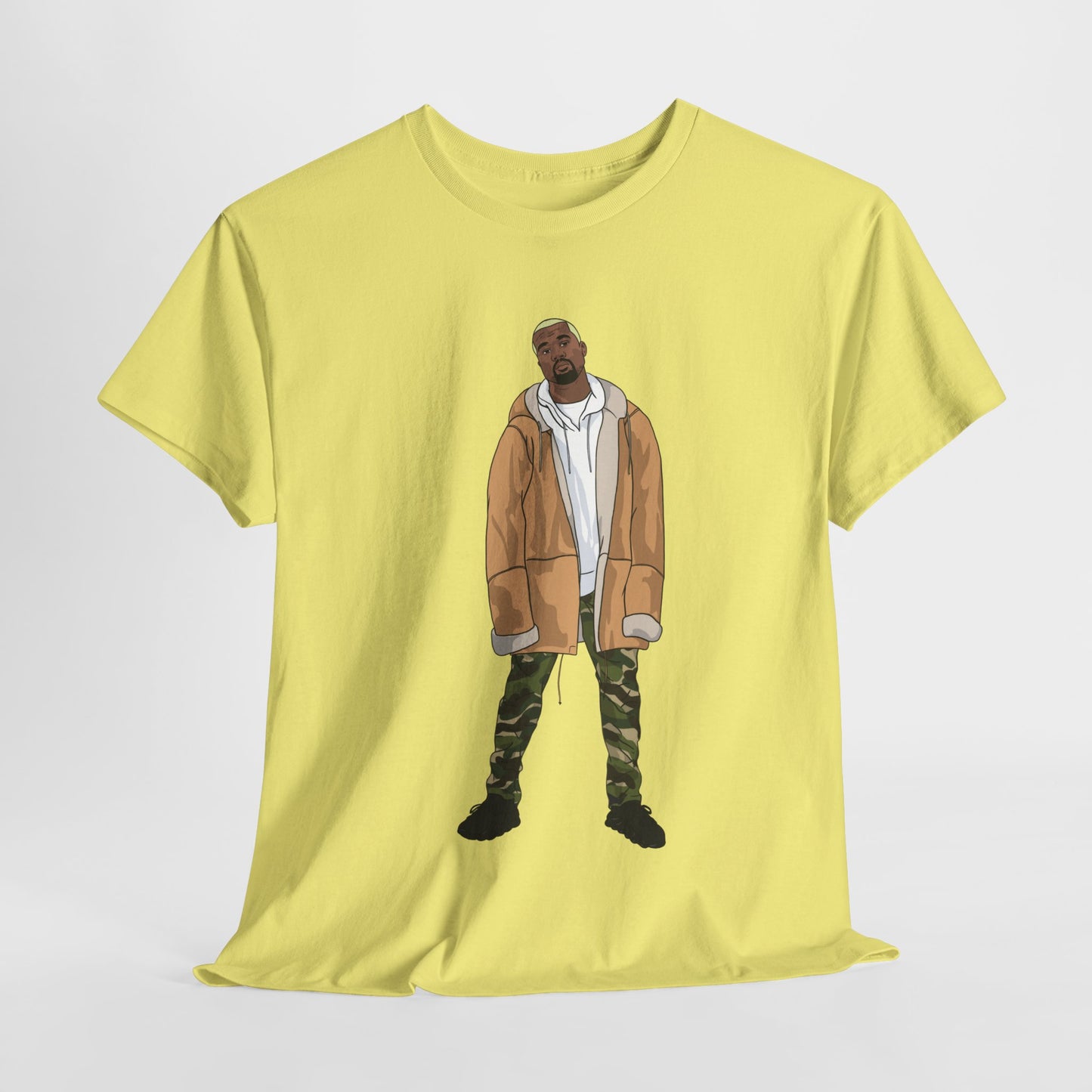 Blonde Ye 450 Cloud Black Tee Heavy Cotton