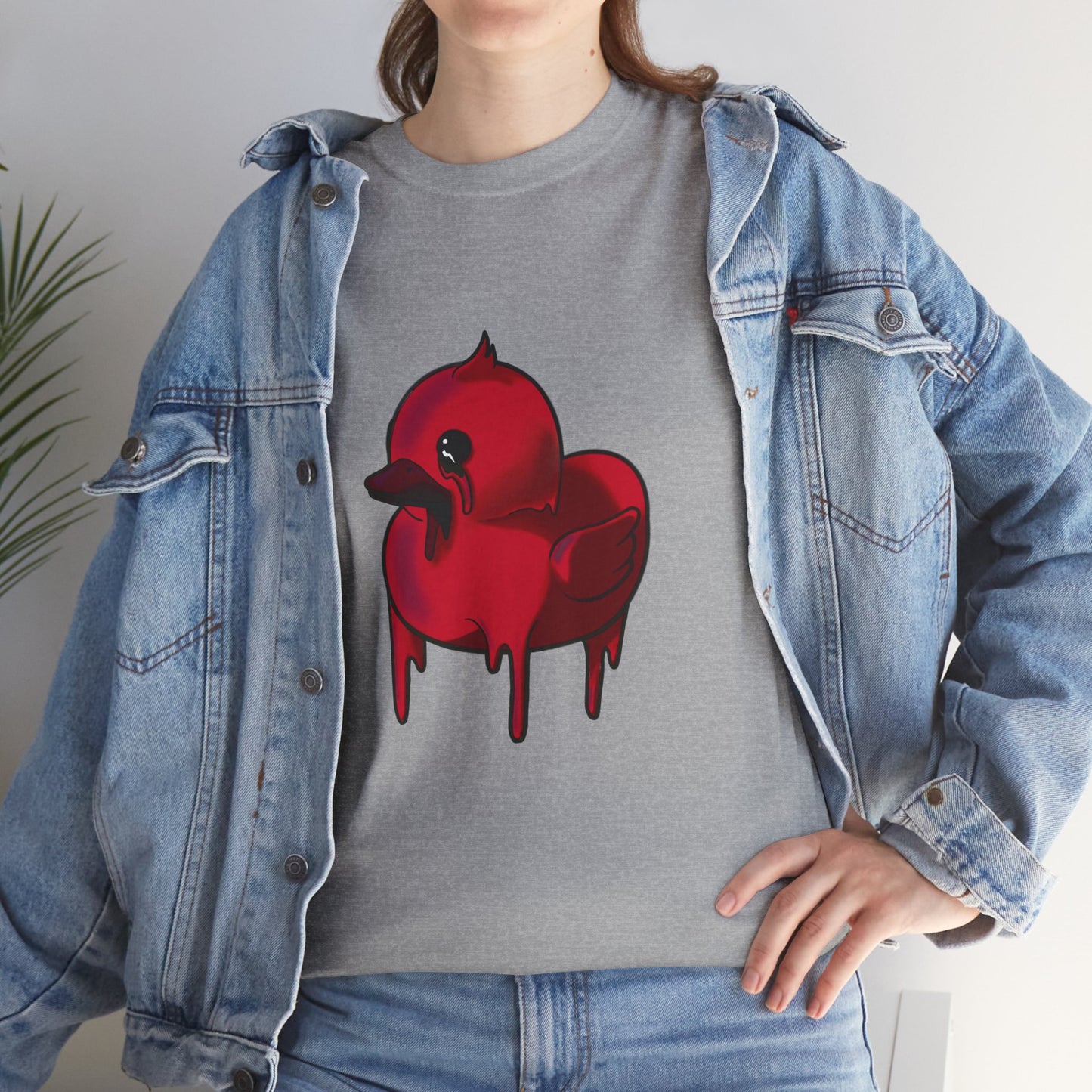 Red Suede Duck Sawse Tee Heavy Cotton