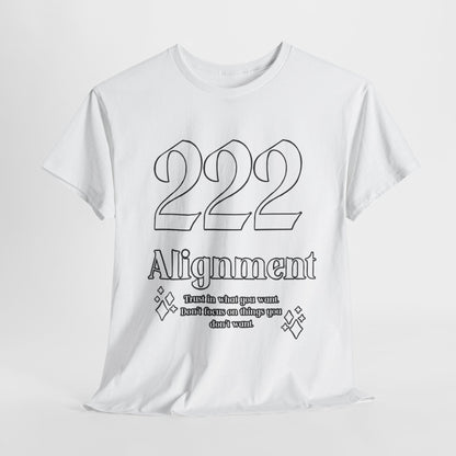 222 Alignment T-Shirt Angel Numbers x WHT