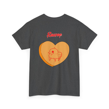 Conversation Heart Duck Sawse Logo Tee Heavy Cotton 01