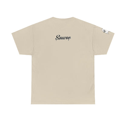 Human Being Shipping Label 100% Cotton Tee x BLK