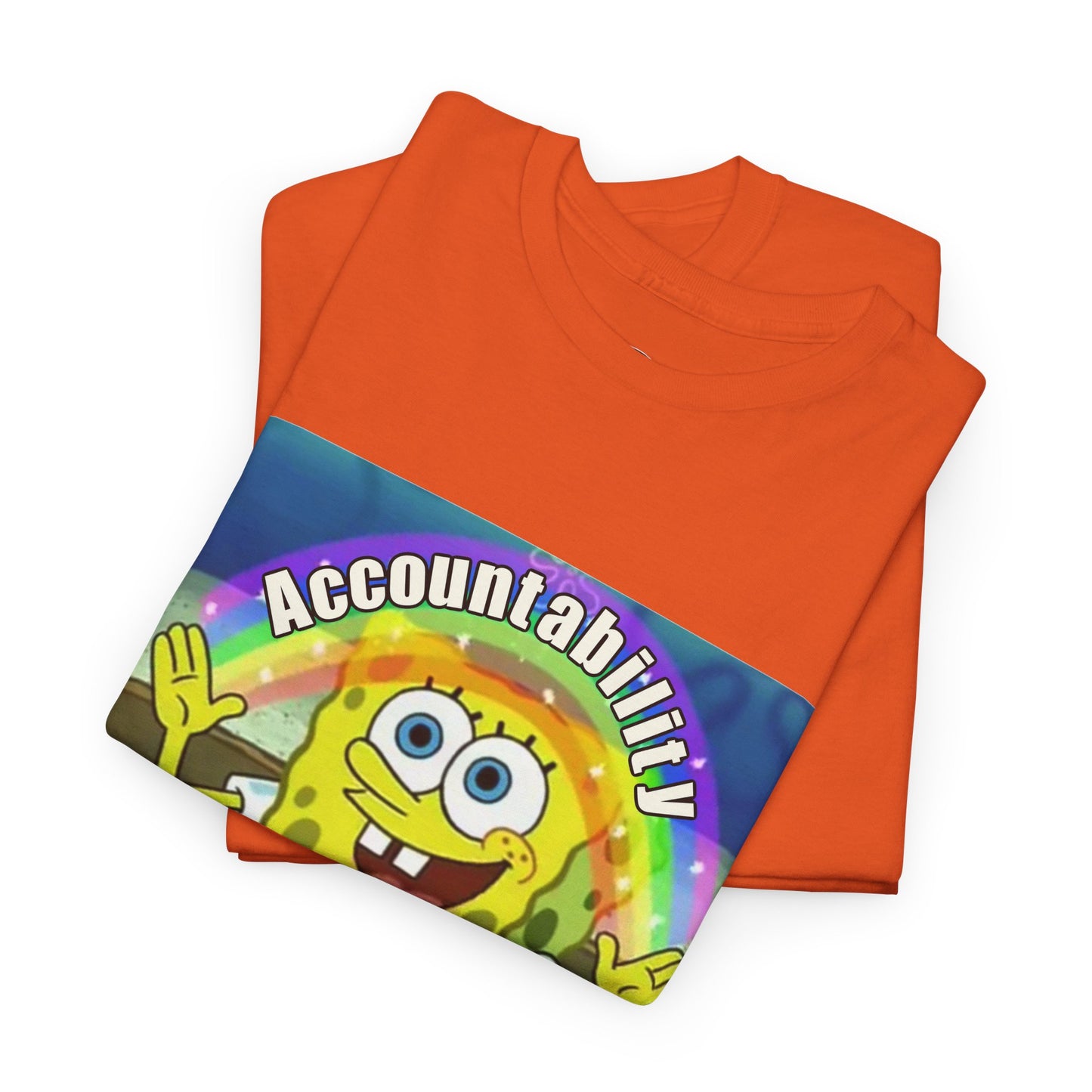 Sponge Bob Accountability Tee Heavy Cotton