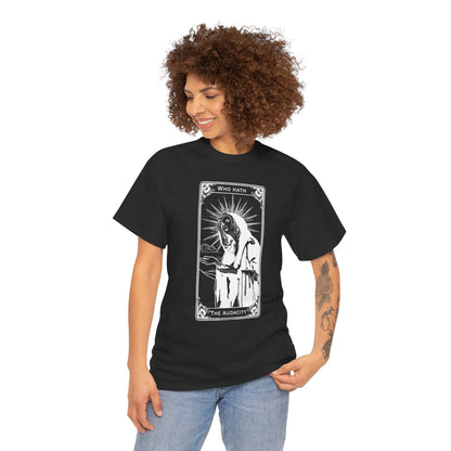 The Audacity Tarot Card 100% Cotton Tee x WHT