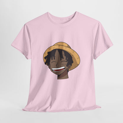 Black Luffy Card 100% Cotton Tee