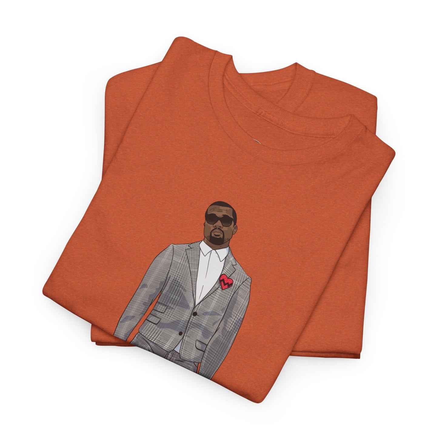 Ye 808 350 Red Stripe Tee Heavy Cotton