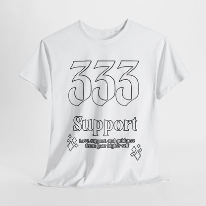 333 Support T-Shirt Angel Numbers x WHT