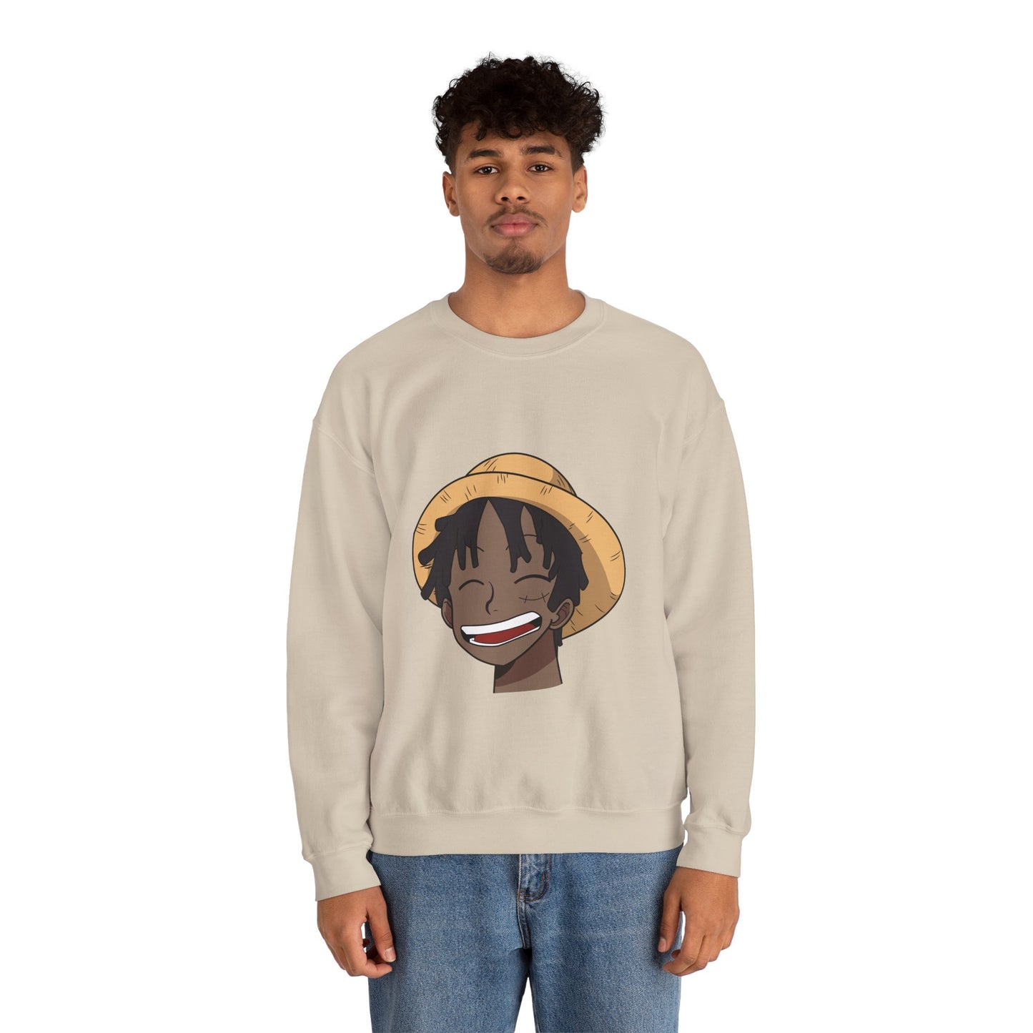 Black Luffy Crewneck Sweatshirt Heavy Blend™